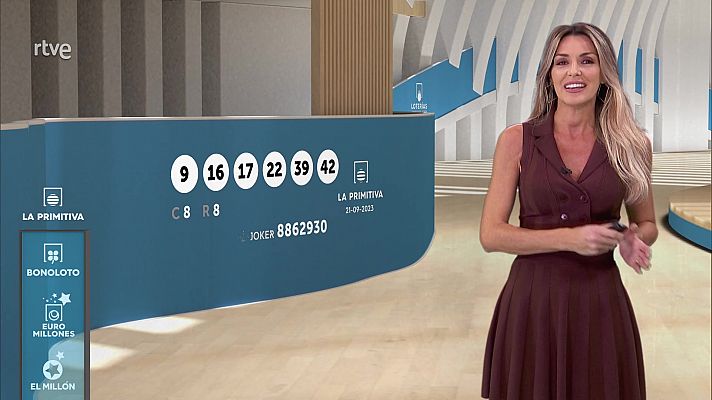 Loterías - Sorteo de la Lotería Nacional, Bonoloto, Primitiva y Jóker del 21/09/2023