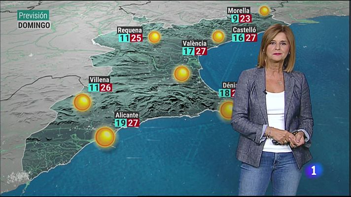 El tiempo en la Comunitat Valenciana 22/09/23