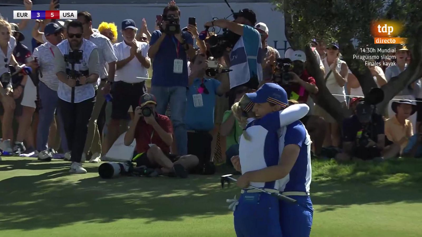 Golf | Carlota Ciganda mete el putt de la victoria en su segundo partido en la Solheim Cup