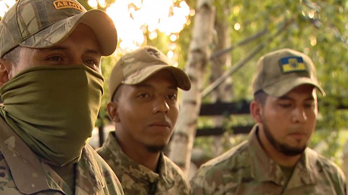 Telediario Fin de Semana - Cientos de colombianos combaten junto a Kiev