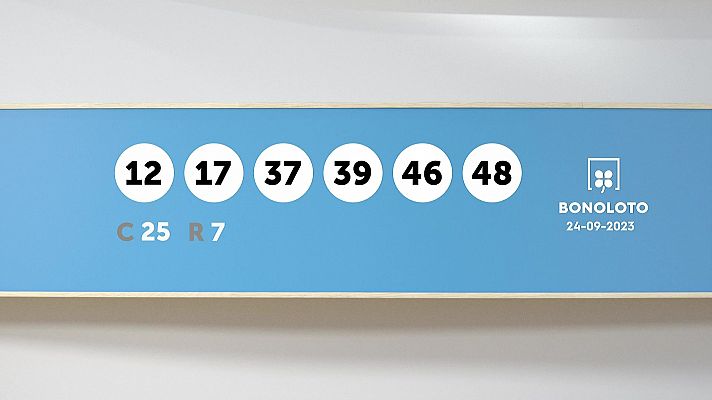 SELAE - Sorteo de la Lotería Bonoloto del 24/09/2023