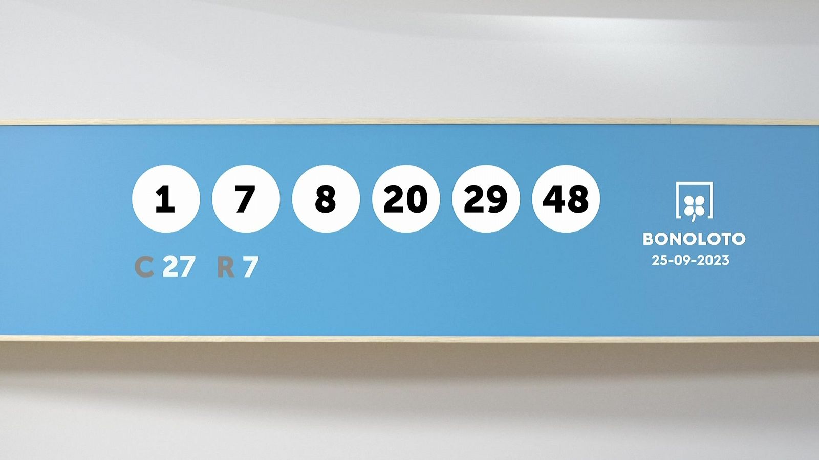 Sorteo de la Lotería Bonoloto del 25/09/2023 - Ver ahora