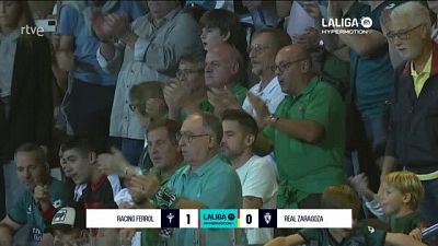 Racing Ferrol - Zaragoza: resumen del partido de la 7 jornada | Segunda -- ver ahora