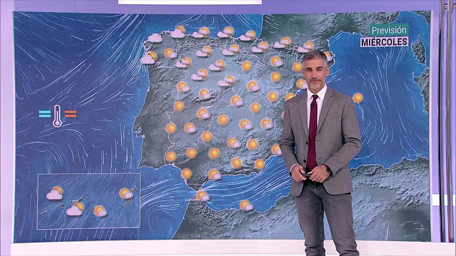 Un frente atlántico poco activo por el extremo norte trae cielos nubosos a Galicia durante las primeras horas del día  - ver ahora