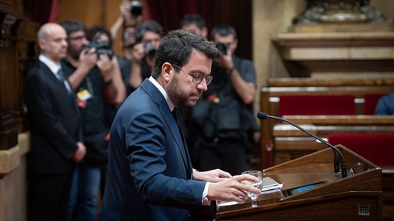 Aragonès exige a Sánchez que se "comprometa" a pactar un referéndum durante la legislatura