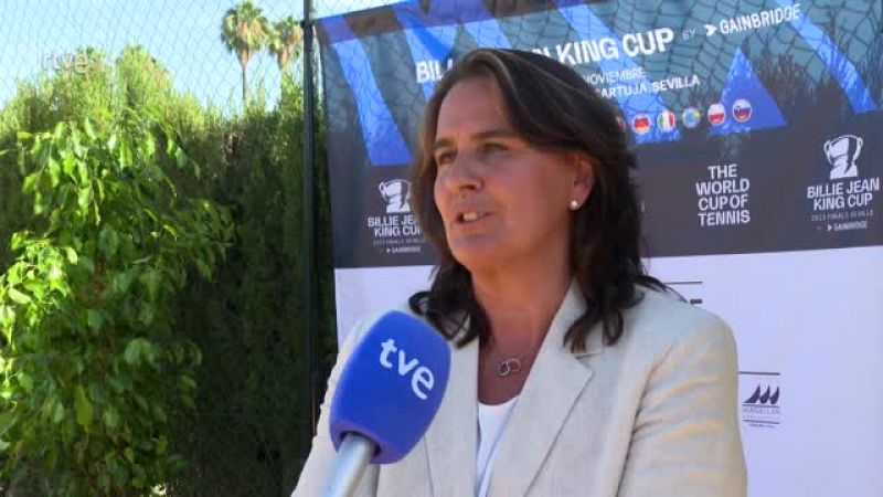 Conchita Martnez, sobre las finales de la Billie Jean King Cup: "La competicin va a ser muy buena"