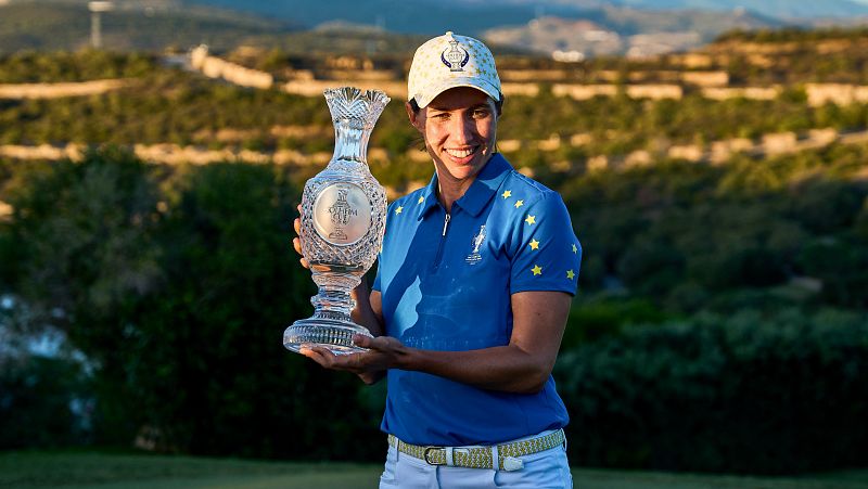 Carlota Ciganda, la herona de la Solheim: "Ojal pueda ganar un grande para Espaa"