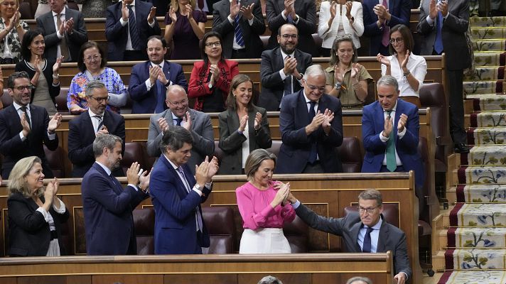 El PP cierra filas en torno a Feijóo y cree que sale del debate de investidura reforzado como líder de la oposición