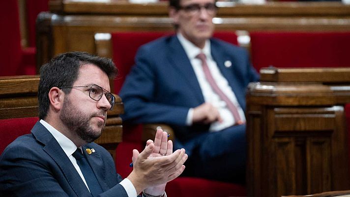 Telediario 2 - ERC y Junts acuerdan no apoyar la investidura de Sánchez si no "se compromete a trabajar" para un referéndum