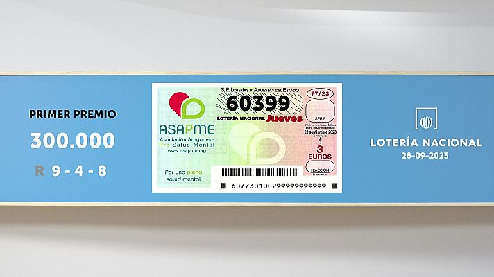 SELAE - Sorteo de la Lotería Nacional del 28/09/2023
