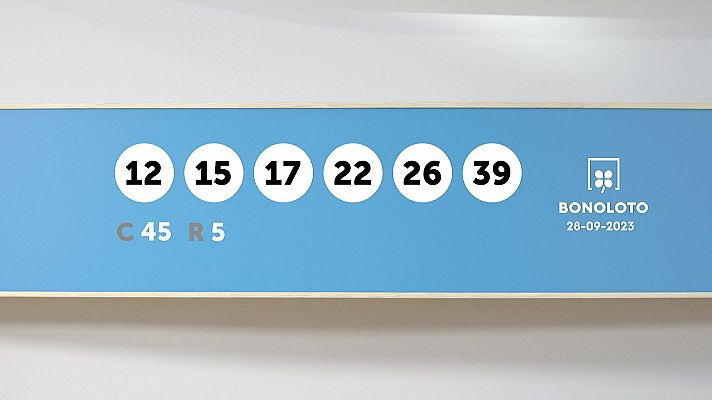 SELAE - Sorteo de la Lotería Bonoloto del 28/09/2023