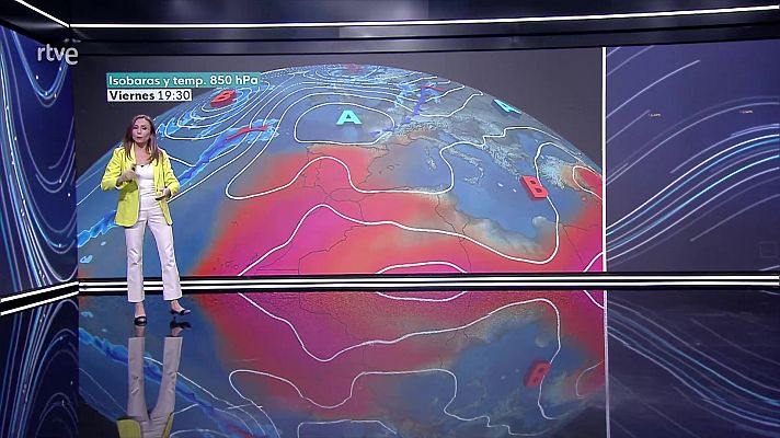 Intervalos de viento fuerte de levante en el área del Estrecho