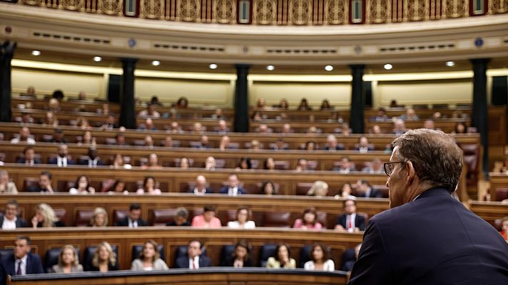 El Congreso confirma el rechazo a la investidura de Feijóo