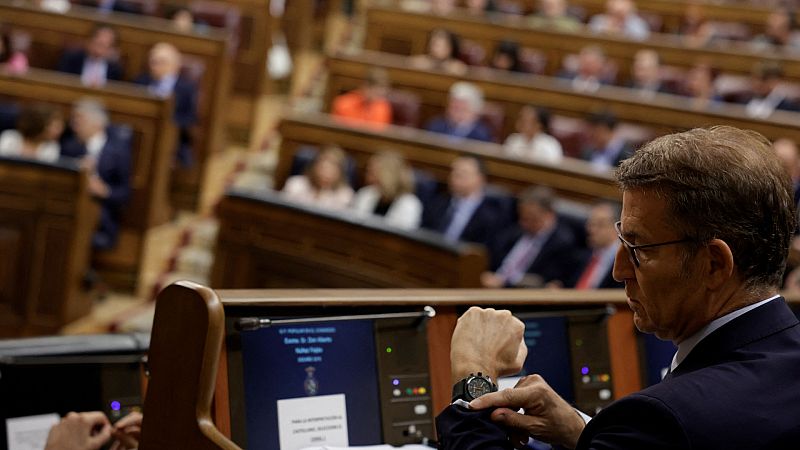 Feijóo fracasa en su investidura y desafía a Sánchez: "¿Amnistía y referéndum sí o no? Yo digo no"