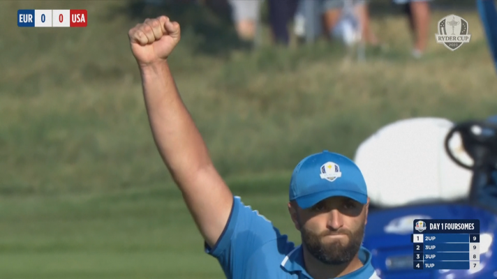 Exhibición de Jon Rahm en la primera jornada de la Ryder Cup 2023