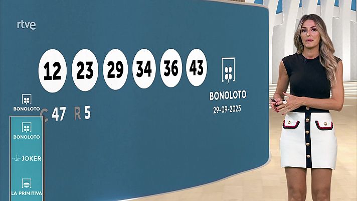 Loterías - Sorteo de la Bonoloto y Euromillones del 29/09/2023