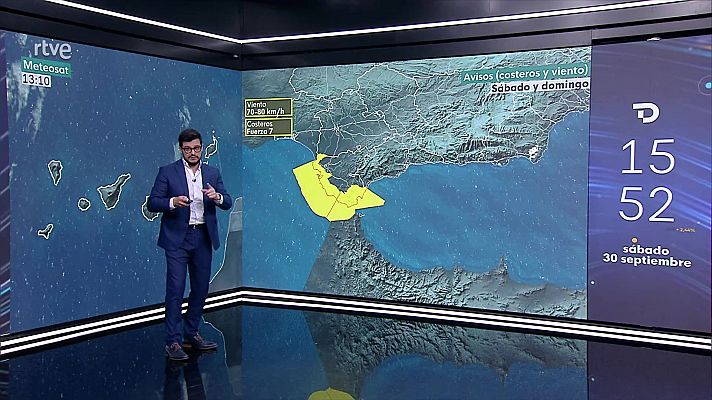 Aumento significativo de las temperaturas, con valores superiores a los normales para la época en prácticamente todo el país