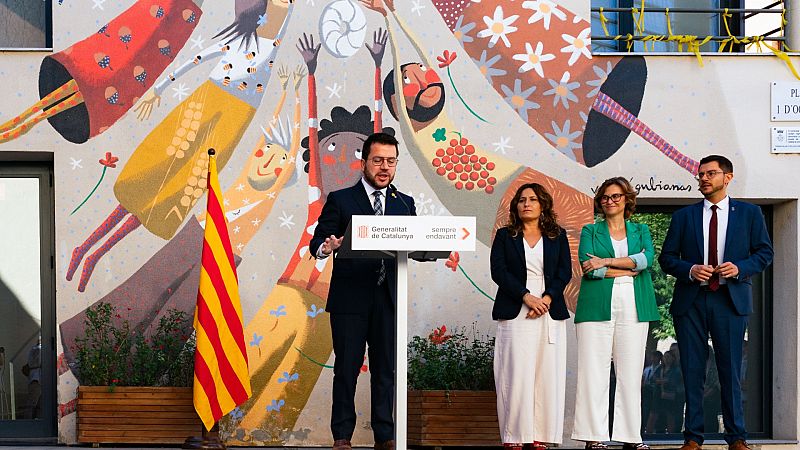 Aragonès llama a la unidad del independentismo en el aniversario del 1-O