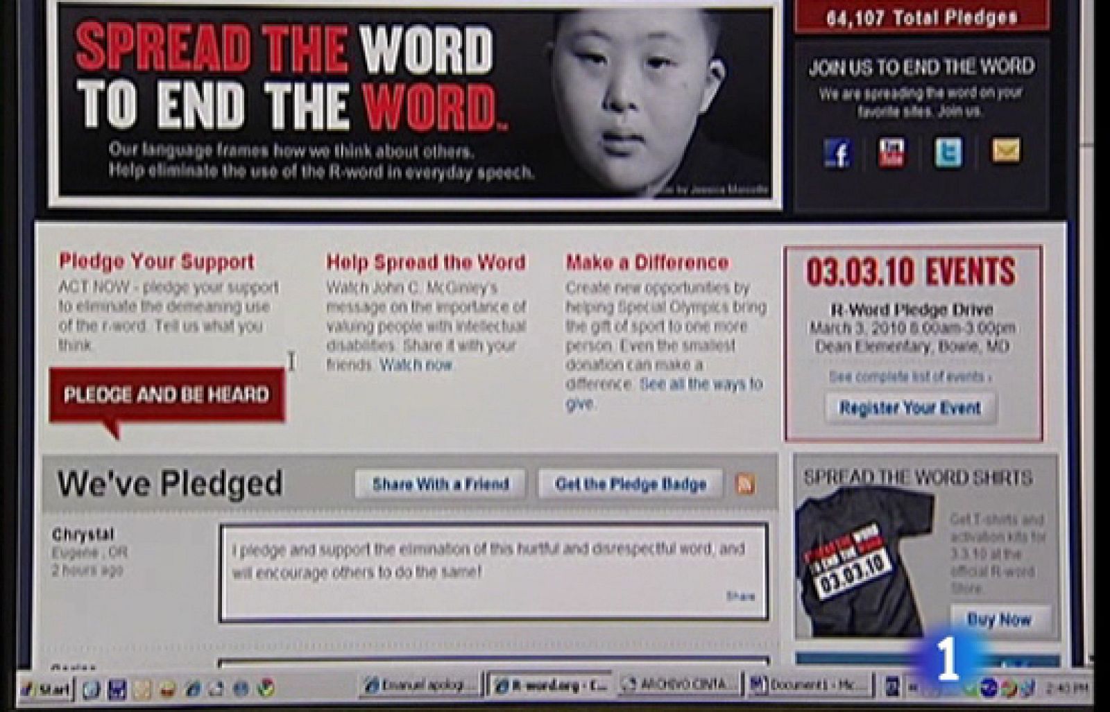 En Estados Unidos las asociaciones de discapacitados intelectuales han puesto en marcha una campaña para que la expresión  "retrasado mental" desaparezca, al menos, del lenguaje administrativo. Es una vieja reivindicación, pero los partidarios de abolir la expresión han aprovechado otro enfrentamiento entre demócratas y republicanos para reabrir el debate y llevar la propuesta al Senado. 