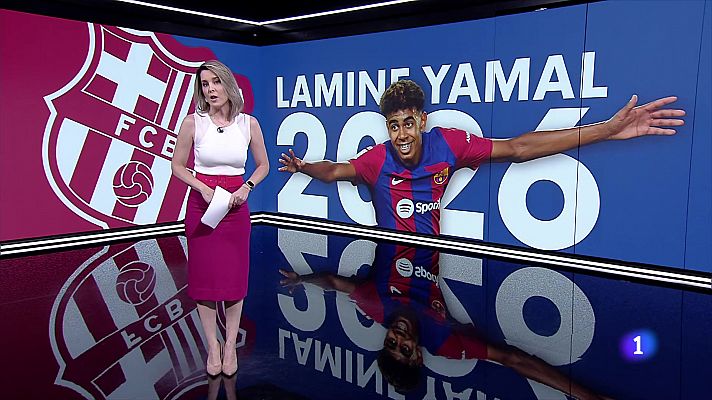 Telediario 1 - El Barça renueva a Yamal hasta 2026