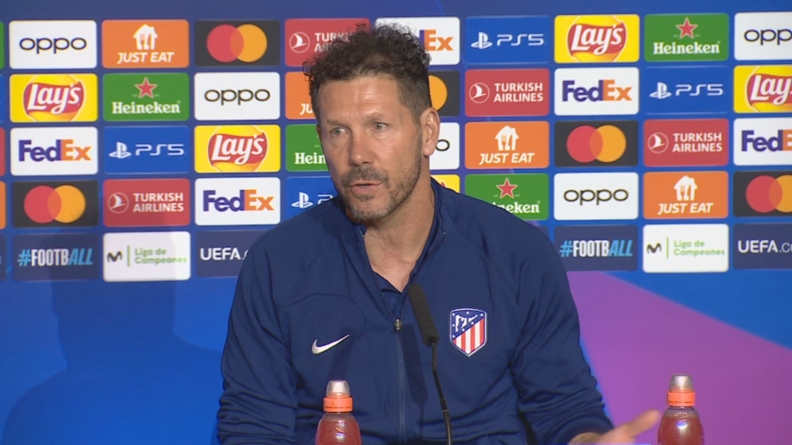 Simeone sobre el Feyenoord: "Es un equipo que juega con mucha impronta"