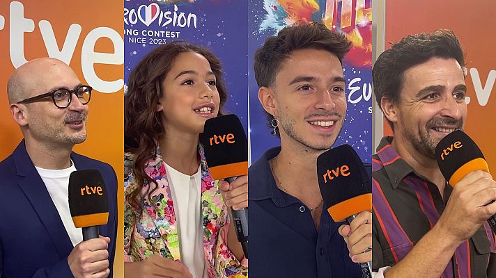 Entrevista a Sandra Valero y los compistores de \"Loviu\", su canción para Eurovisión Junior