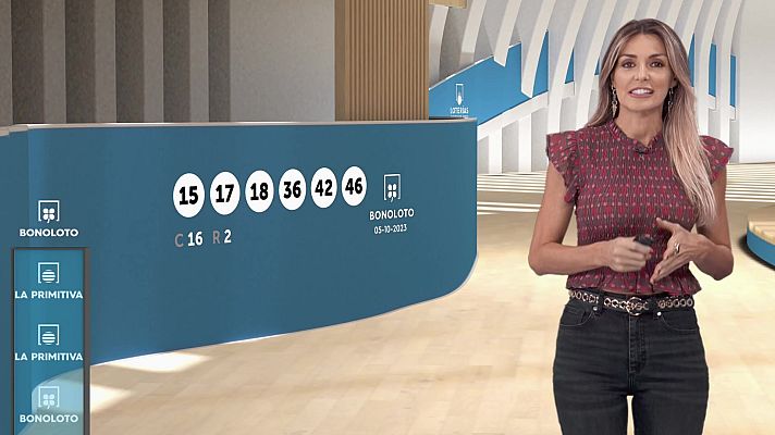 Loterías - Sorteo de la Lotería Nacional, Bonoloto, Primitiva y Jóker del 05/10/2023