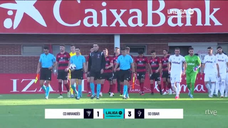 Mirandés - Eibar: resumen del partido 9ª jornada Segunda -- ver en RTVE Play