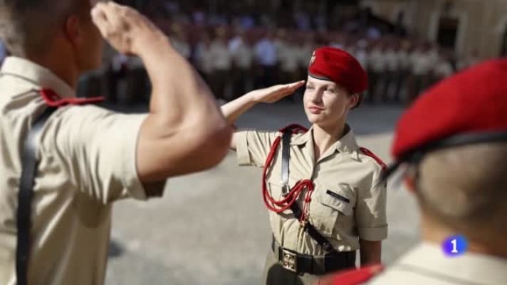 La jura de bandera de la princesa Leonor, en directo, en RTVE