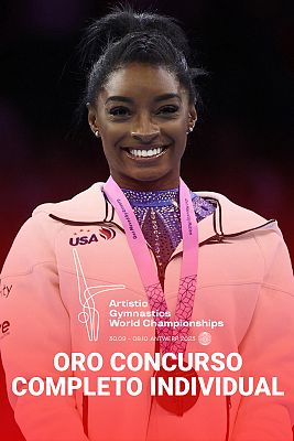 Simone Biles agranda su leyenda consiguiendo su sexto mundial