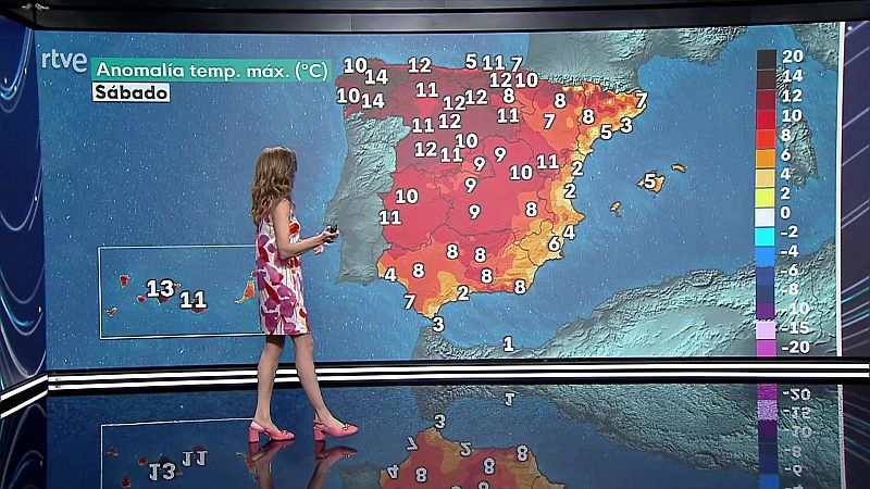 Temperaturas por encima de los valores normales - ver ahora