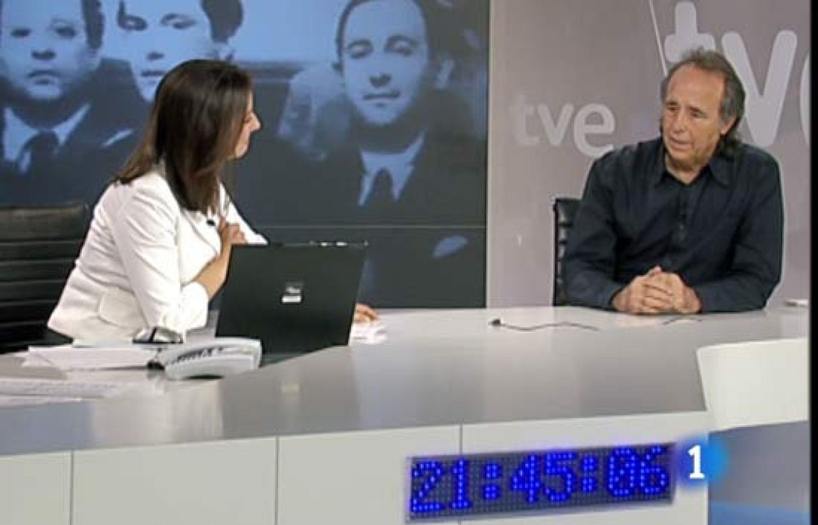 Entrevista de Joan Manuel Serrat en el Telediario TD2 | Ver