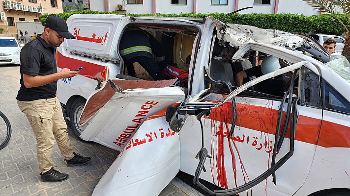 Telediario Fin de Semana - Israel bombardea Gaza en respuesta al ataque por sorpresa de las milicias palestinas