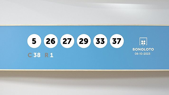 SELAE - Sorteo de la Lotería Bonoloto del 08/10/2023