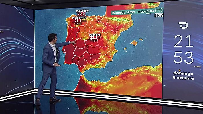 El tiempo - Temperaturas significativamente altas en Canarias