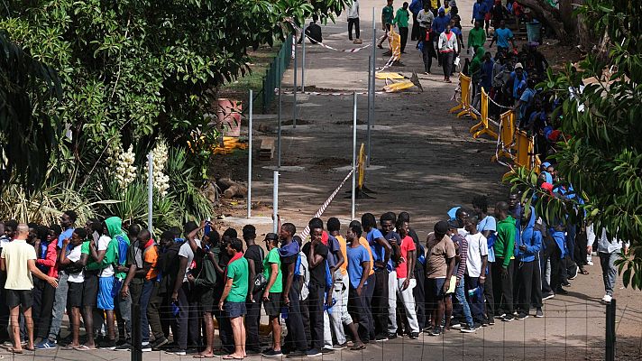 Telediario 1 - La ruta canaria sufre un repunte migratorio con la llegada a las islas de 4.500 migrantes en nueve días