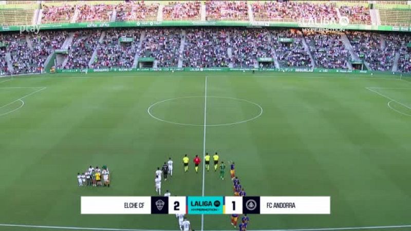 Elche - Andorra: resumen del partido, 10 jornada. Ver en RTVE Play