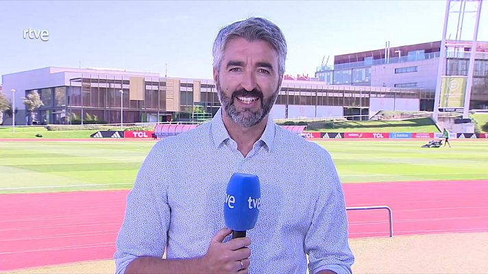 Telediario 1 - Bryan Zaragoza: "Luis de la Fuente me dijo que juegue como siempre, que sea atrevido"