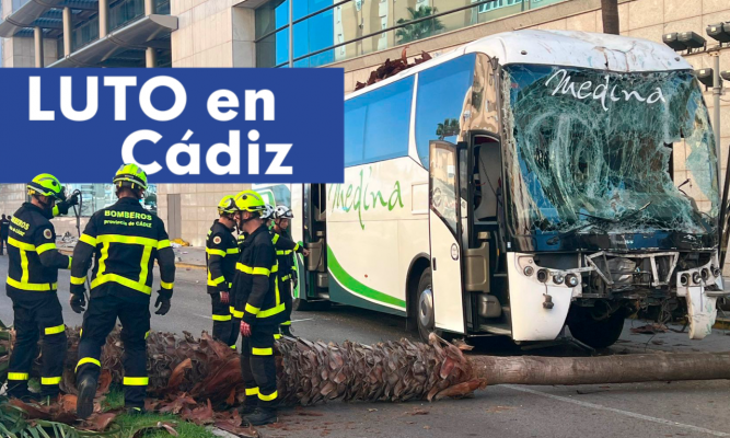 Accidente de bus en Cádiz