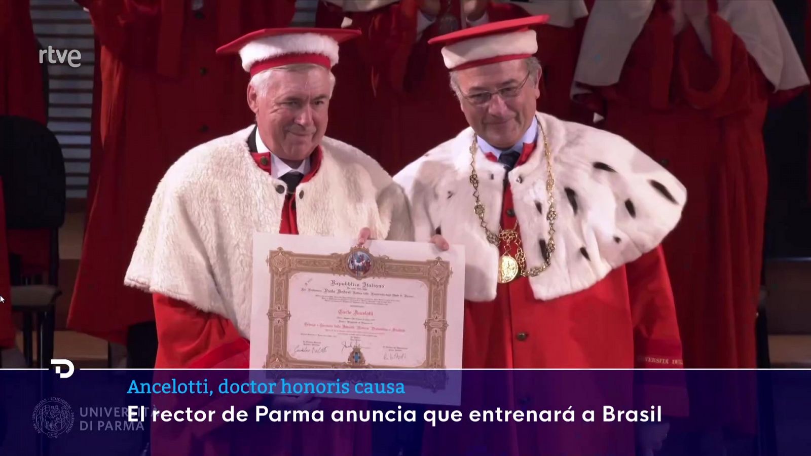 Ancelotti, doctor 'honoris causa': "Me podéis llamar 'Dottore'" - ver ahora