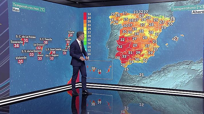 El tiempo - Temperaturas significativamente altas en Canarias