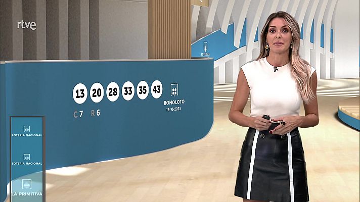 Loterías - Sorteo de la Lotería Nacional, Bonoloto, Primitiva y Jóker del 12/10/2023