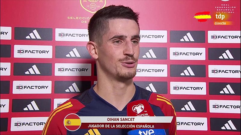 Oihan Sancet: "Más allá del gol, estoy contento por el debut y los tres puntos" -- Ver ahora en RTVE Play