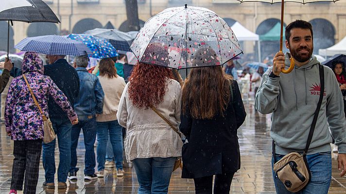El tiempo - Lluvias y caída de temperaturas en Galicia, Cantábrico y meseta norte