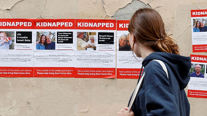 Telediario Fin de Semana - Angustia entre los familiares de los secuestrados por Hamás