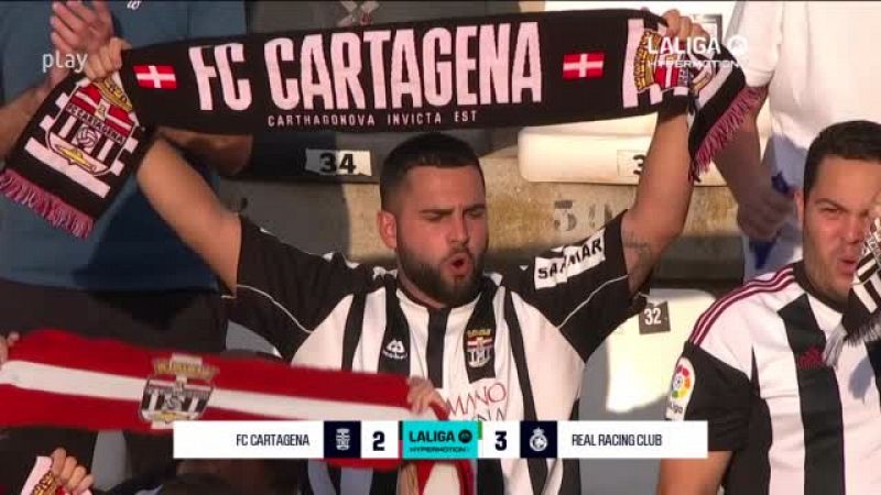 Cartagena - Racing de Santander: resumen del partido, 11ª jornada. Ver en RTVE Play