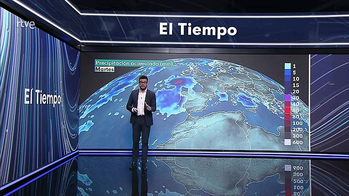 El tiempo - Probabilidad de chubascos localmente fuertes en la costa de Cataluña y Baleares