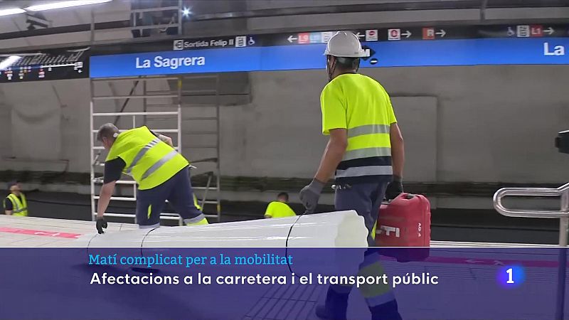 Matí de mobilitat complicada a Barcelona i l'àrea metropolitana