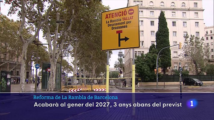 L'Informatiu - Les obres de la Rambla de Barcelona acabaran el 2027, tres anys abans del previst