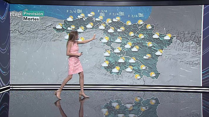 Intervalos de viento fuerte en el litoral oeste de Galicia 